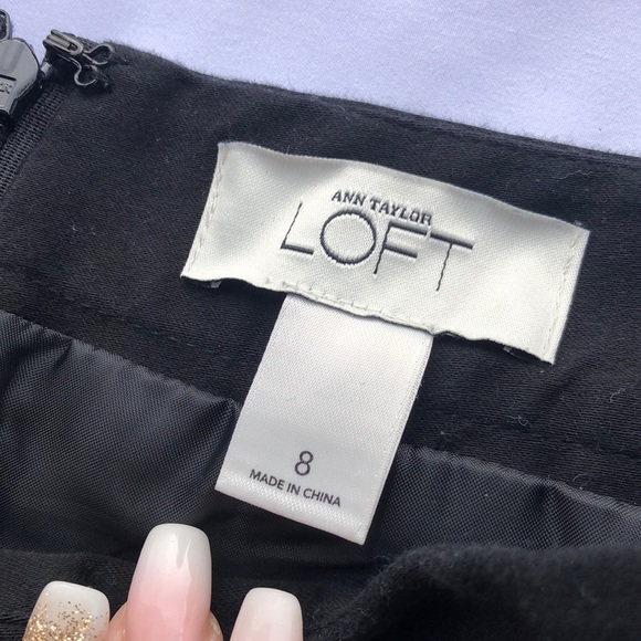 Loft Black Pleated skirt - Picture 3 of 5